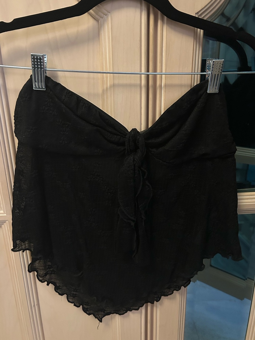 Cider Black Strapless Bandeau Top